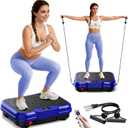 AoraPulse Vibration Plate Exercise Machine, Vibration Plate for Lymphatic Drainage Weight Loss, 400 Lbs Capacity Full Body Workout Vibrate Fitness Platform for Home Women Men