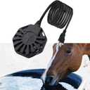 Horse Water Heater - 500W De-icer for 50 Gallon Cows Sheep Livestock Water Trough Tank Bird Bath, Chicken Water Heater Winter Outdoor Thermostatic Control Aluminum Painted PTFE Submersible Heater