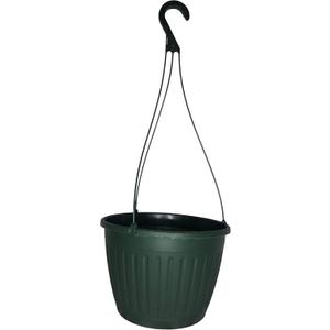 Landmark 10" Imperial Plastic Hanging Basket (Green, 5)