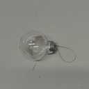 Wettarn 50 Pcs 2.36 Inch Clear Christmas Ornaments Balls Plastic Fillable Ornament Ball with Rope for DIY Craft Xmas Wedding Party Decor