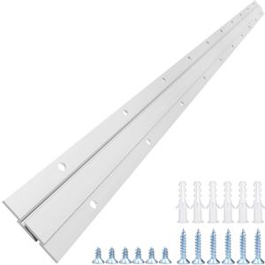 French Cleat Picture Hanger, Aluminum Z Hanger Interlocking Wall Mounting Bracket Hardware Kit Z Clips for Hanging Wall Painting, Mirrors, Panels, Artwork, Cabinet, Whiteboard (30inch-1Pairs)