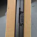 4Ft Folding Table Adjustable Height Portable Folding Tables Heavy Duty 400 lbs Capacity, Wood Grain Tabletop for Working Meeting Parties, Picnic, Camping, Weddings, Garden Dining-Black (4FT)