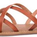Women's Gladiator Flat Sandals Fisherman Strappy Sandals Ankle Strap Sandals, Size 9