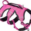 Tuff Pupper Escape Proof No Escape Dog Harness | 5 Point Adjustable Fit Harness for Dogs | Padded Dogs Harnesses | Handle Dog Lift Harnesses (Large, Hot Pink)