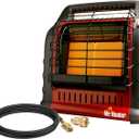 Mr. Heater Portable Big Buddy Propane Heater - 10-Ft Hose & Tank Adapter Bundle - Indoor/Outdoor Use - 4,000, 9,000 or 18,000 BTU (3 Items)