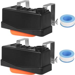 Water Trough Float Valve Livestock Stock Tank Float Valve for Water Tank of Pond Farm Livestock Cattle Goat Horse Pool,2PCS Automatic Control Waterer Level