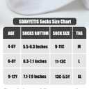 Kids Athletic Crew Socks Seamless Girls Cotton Socks Half Cushioned Quarter Socks for Boys 6 Pairs Black 9-12Y (Black)