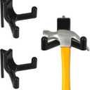 6pcs Shed Hooks for Rubbermaid Fasttrack, Plastic Multi Purpose Shed Organizer Accessories, Power Tool Hangers Holder Organization and Storage for Garage Hanging Shovel Rake Sports Equipment