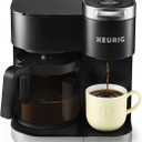 Keurig K-Duo Single Serve K-Cup Pod & Carafe Coffee Maker, with Multiple Brew Sizes, 60oz Removable Reservoir, Programmable Auto Brew Carafe, (Gen 1), Black