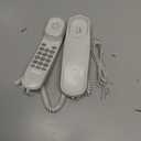 Landline Phone - Durable Corded Phone for The Office. Mini Phone uses HD Sound Chips, Making The Sound Clearer. It is Suitable for Office and Home use, and More.(White)