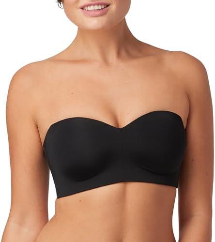Maidenform Women's Pure Comfort Strapless, Stay-put Wireless, Full-coverage Convertible Bra, Size Large