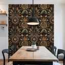Boho Floral Peel and Stick Wallpaper, Indian Wallpaper, Self Adhesive Vinyl Geometric Wall Paper for DIY Home Decor, 17.7in x 236in