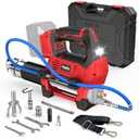 Ecarke Cordless Grease Gun Compatible with Milwaukee 18V Battery (Bare Tool), 3‑Speed Adjustable Flow, 12, 000 PSI Max, 39” Hose, Works with Bulk & Cartridge Grease, for Farm/ Truck/ Construction