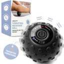 Lifepro 4-Speed Vibrating Massage Ball - Peanut Massager and Vibrating Foam Roller for Fitness, Mobility, and Relaxation - Compact and Portable Design (One Size)