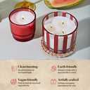 3 x Paddywax Candles Al Fresco Collection Naturally Scented Candle in Reusable Glass Tumbler, 7 Ounces, Rosewood Vanilla