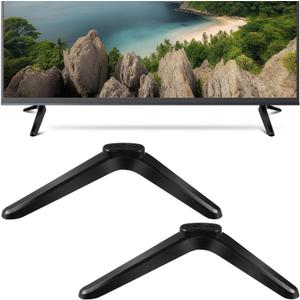 Luxshiny Universal Tv Mount Stand Tabletop Bracket with Screws Stable Tv Holder Legs for 32-55 Inch Tvs Easy Installation Non-Slip Base Durable Support for Home Use