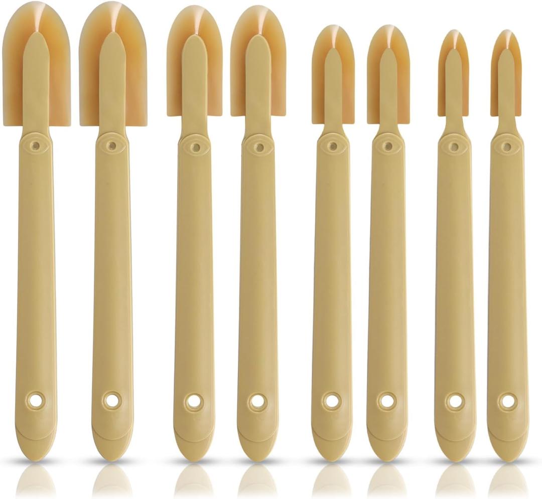 8pcs Rubber Caulking Tool, Reusable Sealant Spatula Spreader 4 Sizes Silicone Caulk Finishing Set Tool Multifunctional Caulking Remover/Smoothing Tool Applicator for Tiles Brick Kitchen Bathroom