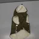 JoyDaog 2 Layers Fleece Lined Warm Dog Jacket for Puppy Winter Cold Weather,Soft Windproof Small Dog Coat,Green S