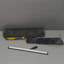 19Ft Window Squeegee with Extension Poles, 2-in-1 Window Cleaning Kit with Telescopic Pole, Extra-Large 14" Window Squeegee, Window Cleaner Tool with Adjustable Head, for High Window, Glass, RV