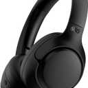 QCY H3 ANC Bluetooth Headphones Over Ear, Active Noise Cancelling Bluetooth 5.4 Headphones with Microphones, Hi-Res Audio Sound, Multipoint Connection, 60H Playback, Custom EQ via App(Black)