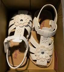 NIB Rachel Shoes Girl's Size 8 M ALTHEA Sandals WHITE, Size 9M US