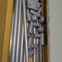 Whitmor Foldable Garment Rack - Rolling Clothes Rack - Adjustable Height - Silver