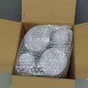 Nervure 120PCS Gold Plastic Cups - 9Oz Gold Rimmed Plastic Cups - Heavy Duty Disposable Clear Cup with Gold Rim Perfect for Weddings, Receptions & Parties