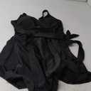 SCOMCHIC Womens Plus Size Swimsuit Swim Dress One Piece Bathing Suit Tummy Control Swim Suits Ruffle Swimdress Swimwear (XX-Large Plus, Black)