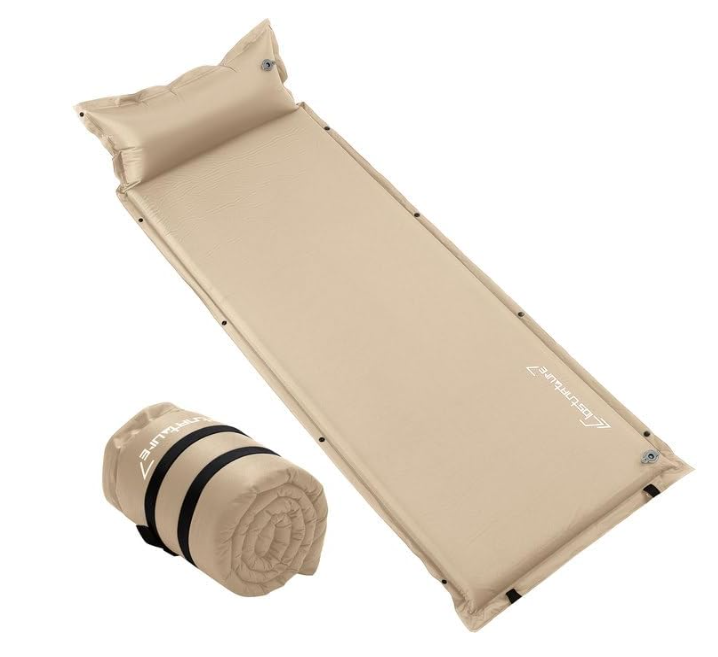 Clostnature Self Inflating Sleeping Pad for Camping - 2 inch Camping Pad, Lightweight Inflatable Camping Mattress Pad, Insulated Foam Sleeping Mat for Backpacking, Tent, Hammock Lost Nature Slef-Inflating Sleeping Pad