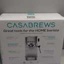 CASABREWS 3700 Essential Espresso Machine 20 Bar, Stainless Steel Cappuccino & Latte Machine with Steam Frother for Home, 43.9oz Water Tank, Coffee Gift for Women & Men, Silver