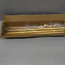 GXOACKJ 2 Pack Gold Curtain Rods for windows 32 to 48 inch, 5/8 inch Splicing Heavy Duty Metal Curtain Rod Set with Brackets