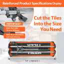 Manual Tile Cutter, 14 Inch Professional Ceramic Tile Cutter with Durable & Sharp Tungsten Carbide Cutting Wheel, Tile Cutter Tools for Cutting Porcelain Floor with Anti-slip Handle & Feet