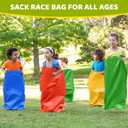 UNIFAMILY 12pcs Colorful Potato Sack Race Bags for Kids and Adults, 40 X 24inches Sack Race Bags for Outdoor Sports Games, Outdoor Lawn Games for Adults and Kids, Carnival Easter