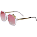 Kids Sunglasses Girls,Hello Cute Cat Girl Sunglass,Bow Ribbon Sunglasses for Girls(Age 4-12),Secure Fit,UV Protection