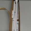 White Curtain Rods for Windows 28 to 48 Inch, 5/8" Diameter Heavy Duty Metal Splicing Adjustable Small Curtain Rod With Bracket(2.3-4 Feet)