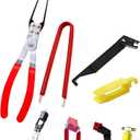 Relay Puller Pliers, Fuse Puller Pliers, Automotive Tools Relay Clamp Puller Fuse Puller, Car Vehicle Battery Terminal Wiper Remover Pliers - (4 Pack)