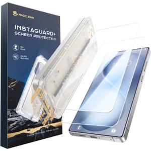MAGIC JOHN 2PACK 3rd Gen for Samsung Galaxy S26 Ultra Screen Protector, One-Pull Easy Install, Smooth Touch, Auto-Align Screen, Support Fingerprint Unlock, 9H Glass, Anti-Scratch