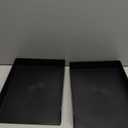 Amazon Basics Rectangular Plastic Desk Organizer, letter size Tray, 2-Pack, 9.7 x 2.2 x 13 inches, Black