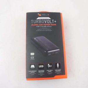 HELIX TURBOVOLT+ 20,000 mAh POWER BANK USB - C & USB -A Ports
