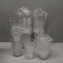 16 Pack Glass Cylinder Vases 4,6,8,10 Inch Tall Clear Flower Vase Hurricane Floating Candle Holder for Table Centerpiece Wedding Home Decor