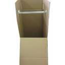 The Boxery Heavy Duty Double Wall Wardrobe Boxes 20x20x45'' 3 Sets