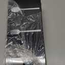 Silverware Organizer Countertop,Acrylic Small Silverware Caddy for Countertop,Knife Fork and Spoon Organizer for Kitchen Storage,Cabinet and Dining Room(Black)