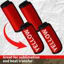 Sanwuta 8 Pcs Luggage Handle Wrap Tags Neoprene Suitcases Handle Wraps Silicone Luggage Identifiers Travel(Red)