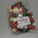 Christmas Pom Pom Garland, 3 Pack Cute Hanging Felt Ball Red White Green Pompom Bead Ornament String Banner Garland, Christmas Decorations for Tree Indoor Home Room Decor Xmas Birthday Party Supplies