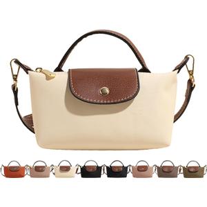 Fashion Mini Crossbody Bag, Handbags Purses with Adjustable Strap for Women, Ladies Shoulder Totes Bag (Cream)