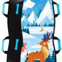 Sunlite Sports 45” Snow Sled – Foldable or Foam Style Toboggan for Kids & Adults, Reinforced Bottom, Durable Stitching & Ergonomic Handles – Lightweight & Portable Winter Sled