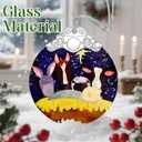 2 x Nativity Ornament | Nativity Scene | Christmas Ornament | Christmas Decoration | Holiday Decor | Religious Gifts | Christian Gifts | Gift Exchange | Gift Idea - Pattern C