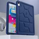Poetic TurtleSkin case for New iPad (A16) 11th / 10th Generation (2025/2022), Heavy Duty Shockproof Kids Friendly Silicone Case Cover, Only Compatible with New iPad 11/10.9 Inch, Navy Blue