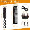 Qianyu 100 Bulk Hair Brushes and Combs Individually Wrapped Combs for Homeless Disposable Pocket Comb Set Detangling Hairbrush for Women Hotel Nursing Home Charity Shelter