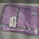 PAVILIA Toiletry Bag Travel Bag for Women Men, Hanging Cosmetic Organizer, Water Resistant Makeup Bag for Accessories Toiletries, Large Travel Essentials Kit (Purple) (Standard (9x4x9))